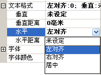 设置文本对齐格式 